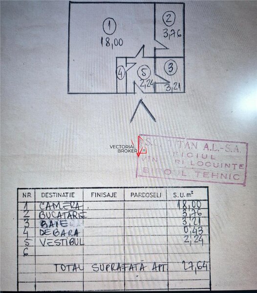 Titan Piata Minis Garsoniera bloc mixt curat